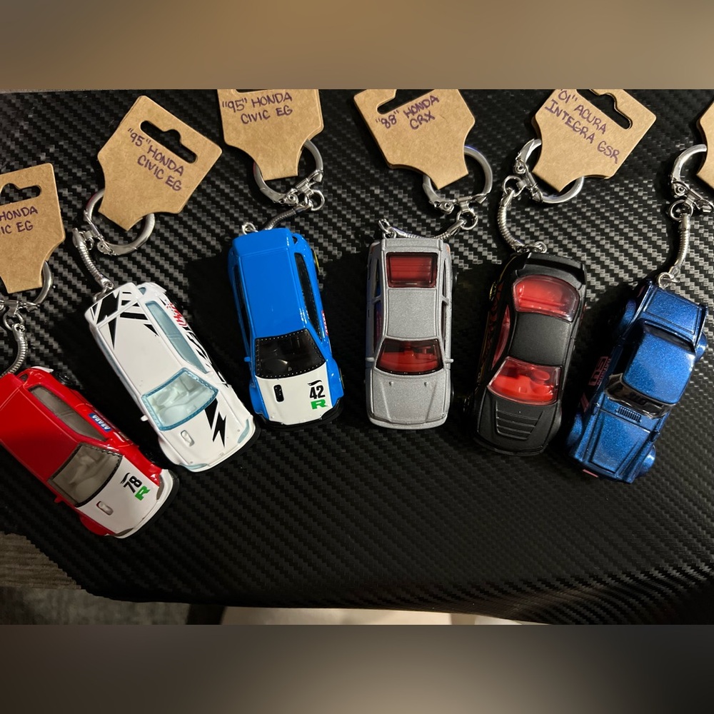 Handmade JDM Hotwheel KeyChains.